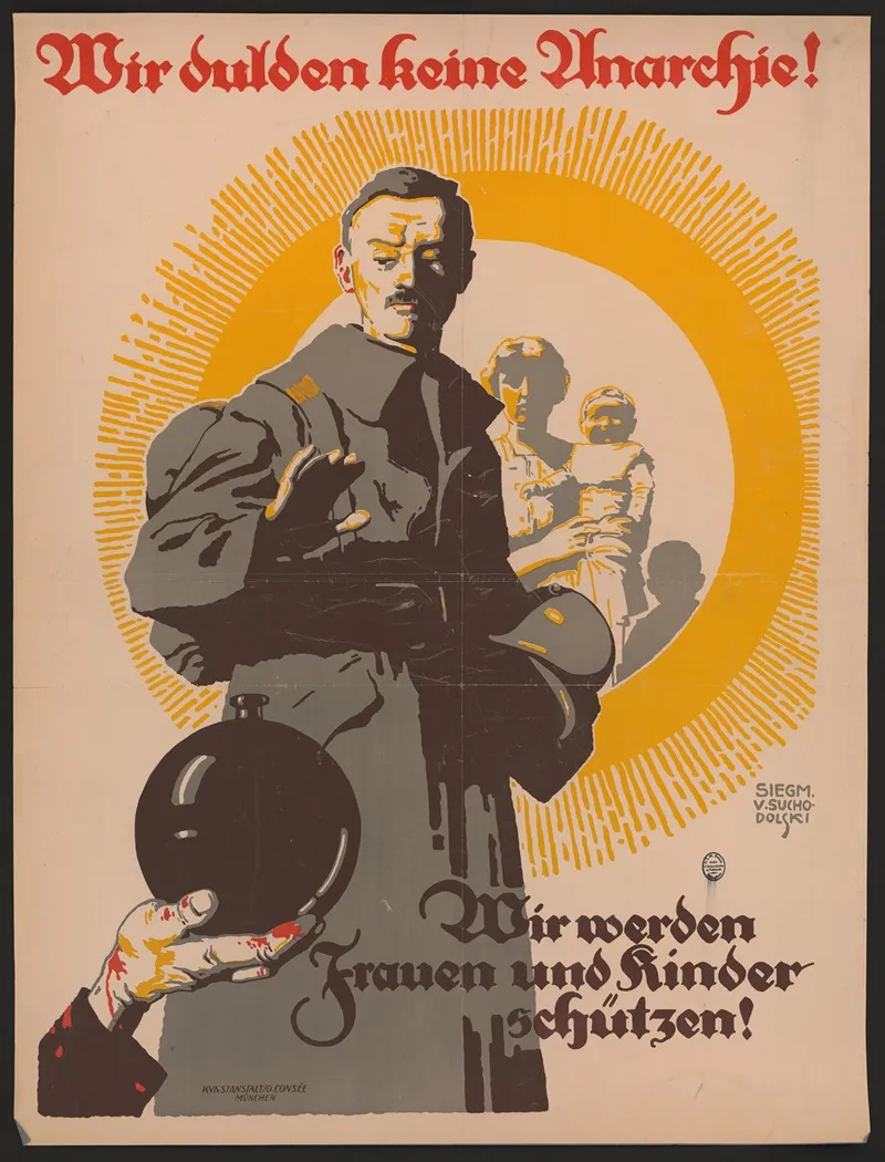Wir Dulden Keine Anarchie Wall Art by Siegmund von Suchodolski - High-Resolution Digital Print