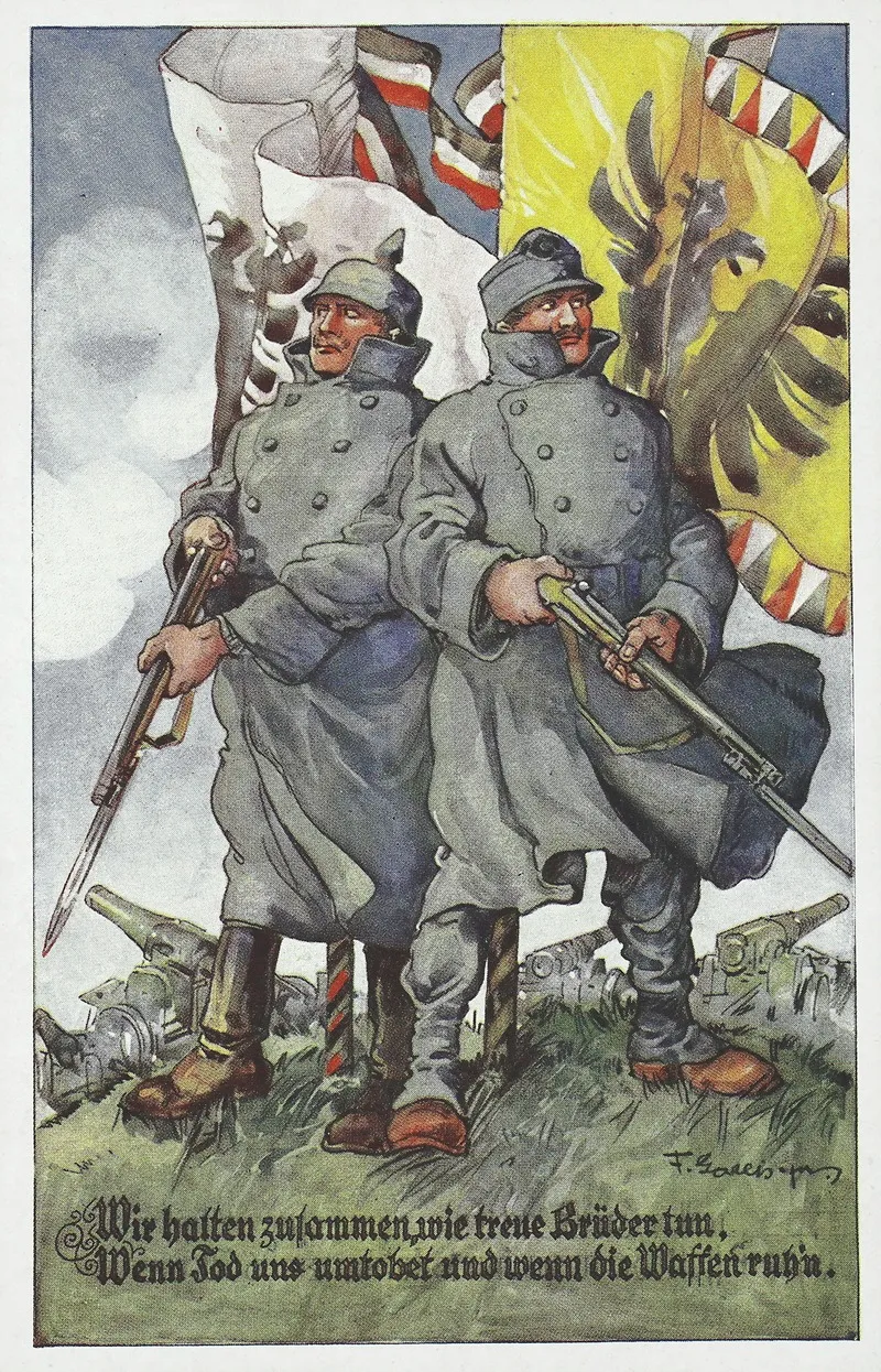 Wir Halten Zusammen Wie Treue Bruder Tun Wenn Tod Uns Umtobet Und Wenn Die Waffen Ruhn