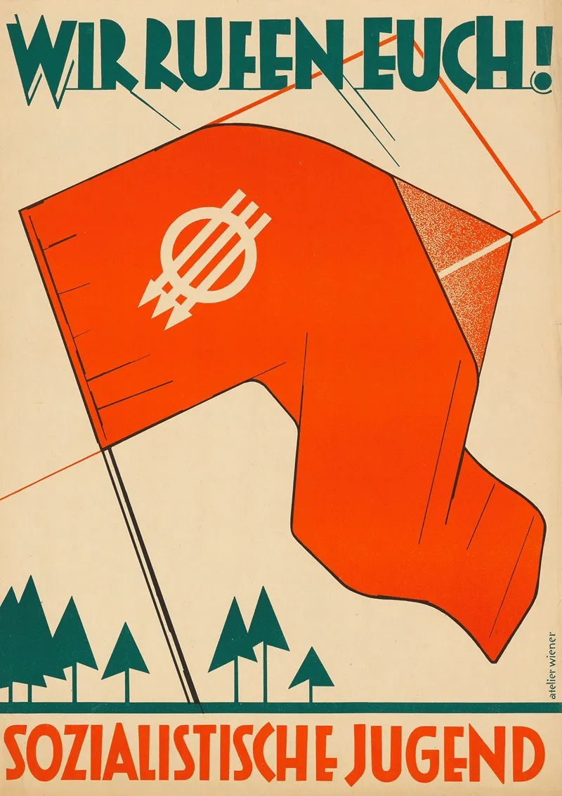 Wir Rufen Euch Sozialistische Jugend Wall Art by Karl Wiener - High-Resolution Digital Print