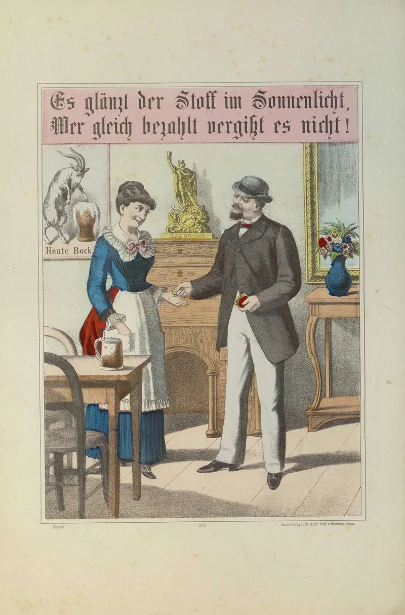 Wirtshausmotiv Mit Spruch 2