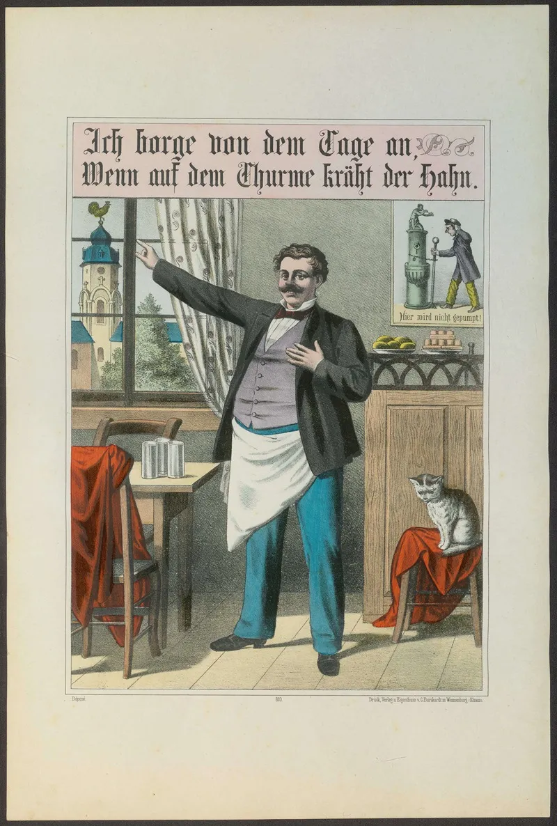 Wirtshausmotiv Mit Spruch 3