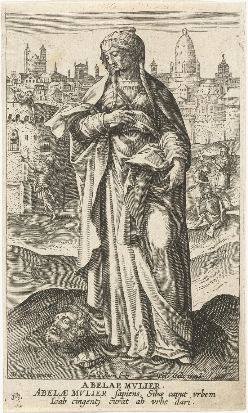 Wise Woman Of Abel Beth Maacah Wall Art by Jan Collaert II - High-Resolution Digital Print