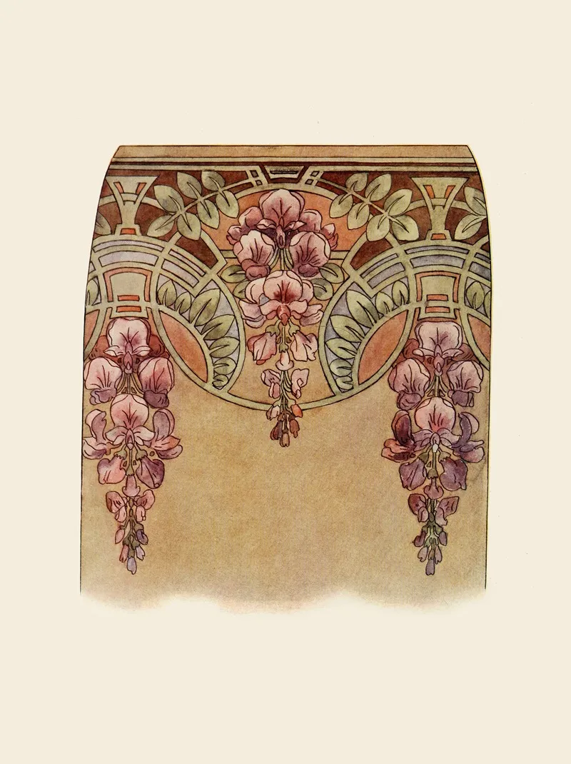 Wistaria Vase Wall Art by May B. Hoelscher - High-Resolution Digital Print