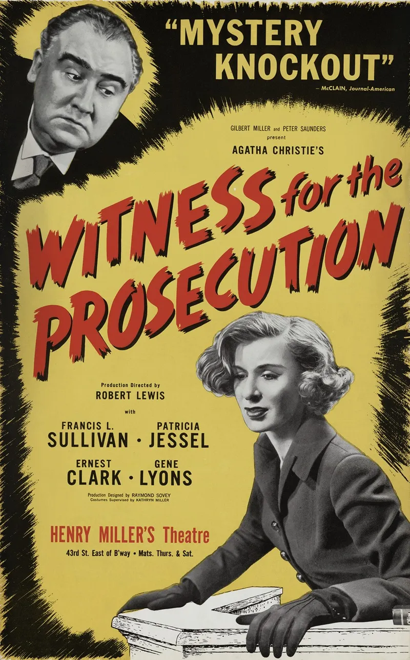 Witness For The Prosecution Wall Art by Artcraft Lithograph - High-Resolution Digital Print