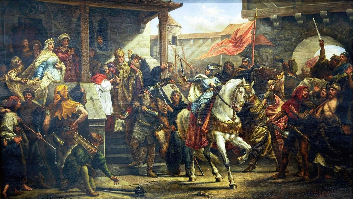Wladyslaw Herman Blesses Boleslaw The Wry Mouthed Before A War Campaign
