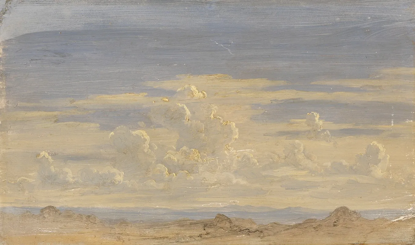 Wolkenstudie 9 Wall Art by Gustav Friedrich Papperitz - High-Resolution Digital Print