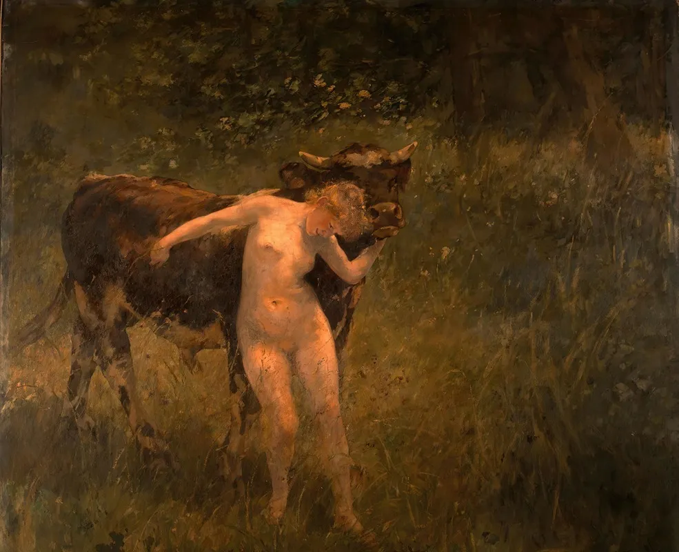 Woman And Bull