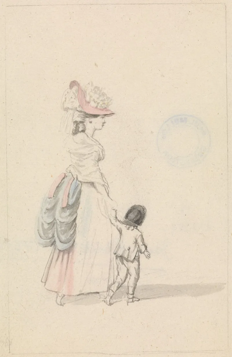 Woman And Child 10 Wall Art by James Roberts - High-Resolution Digital Print