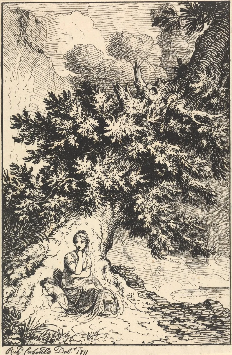 Woman And Child Beneath A Tree