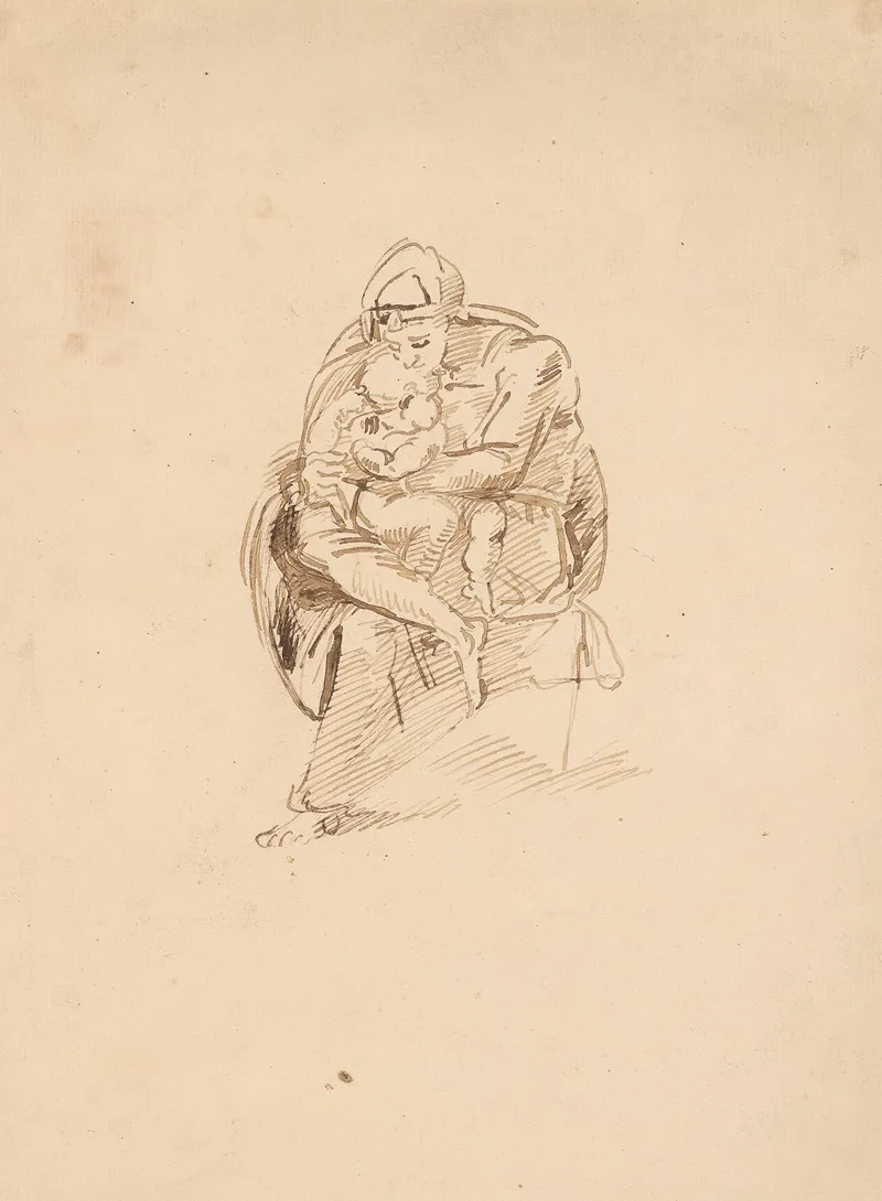 Woman And Infant