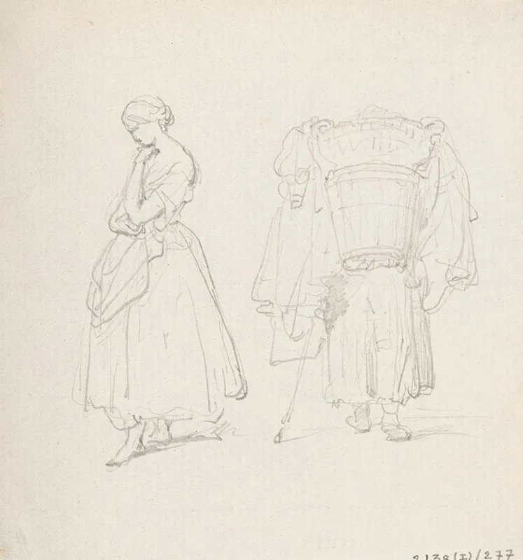 Woman And Travelling Merchant