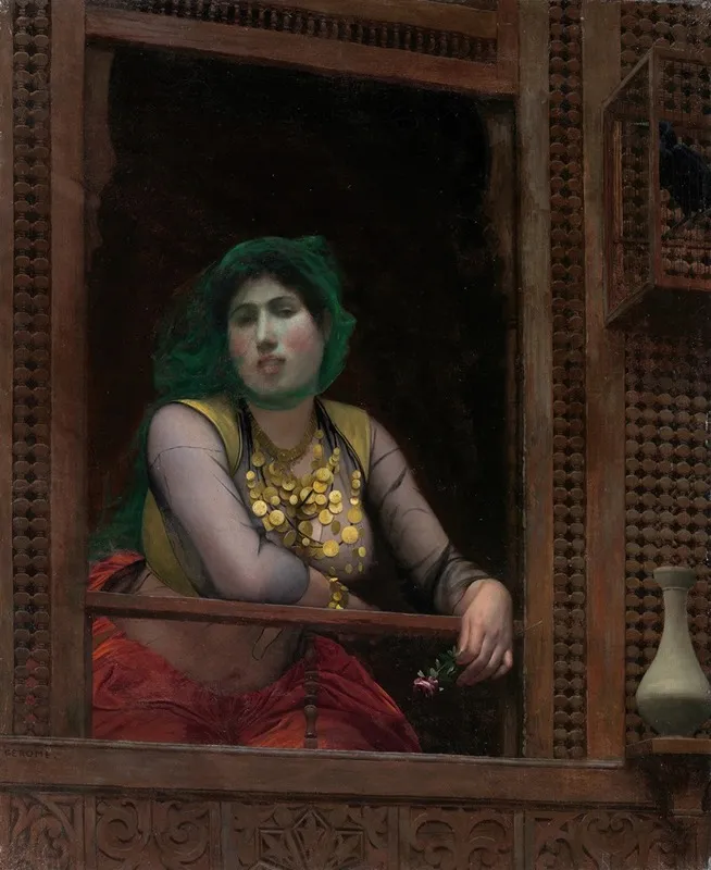 Woman At A Balcony