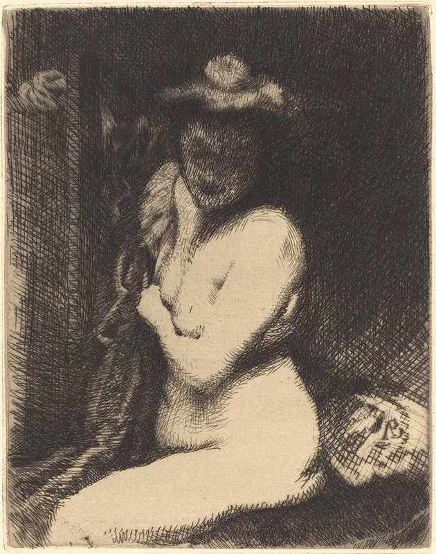 Woman At Her Toilette La Toilette
