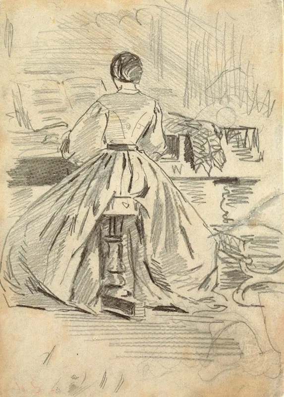 Woman At Piano Wall Art by Winslow Homer - High-Resolution Digital Print