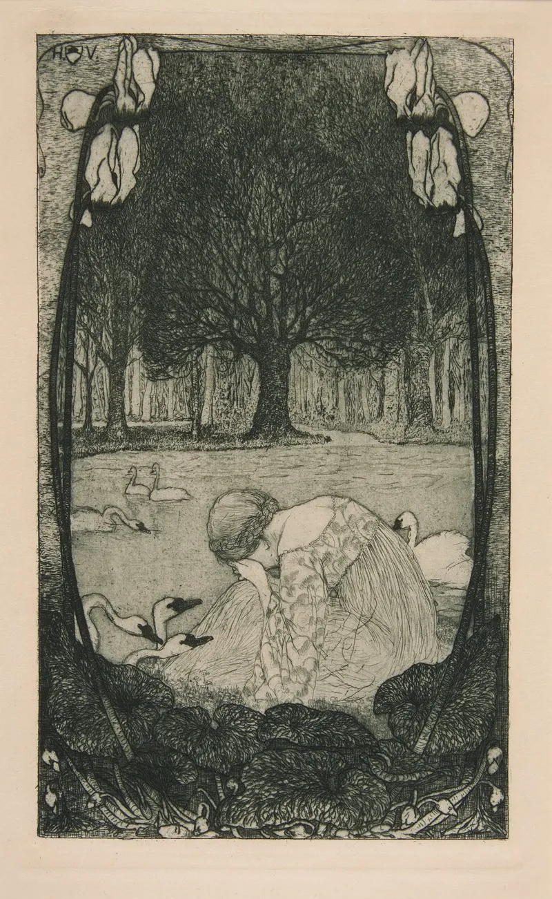 Woman Crying At Lake