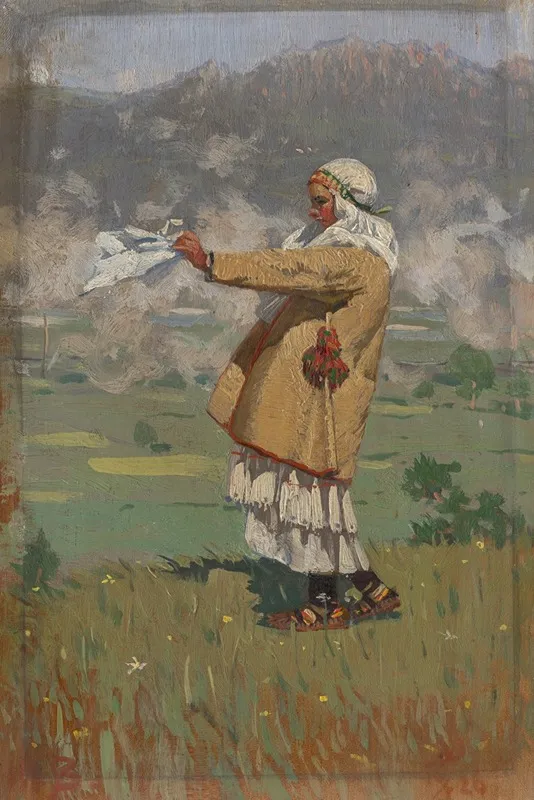 Woman From Cicmany In Folk Costume