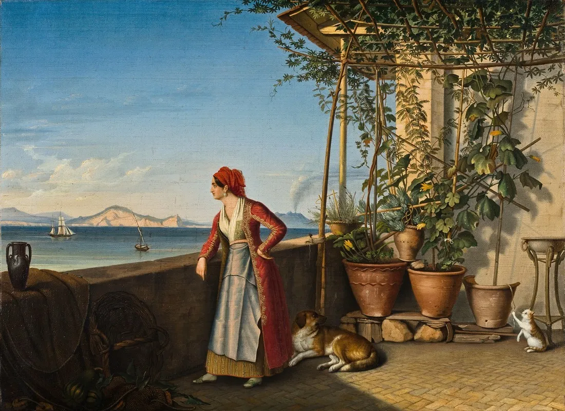 Woman From Procida Wall Art by Benno Törmer - High-Resolution Digital Print
