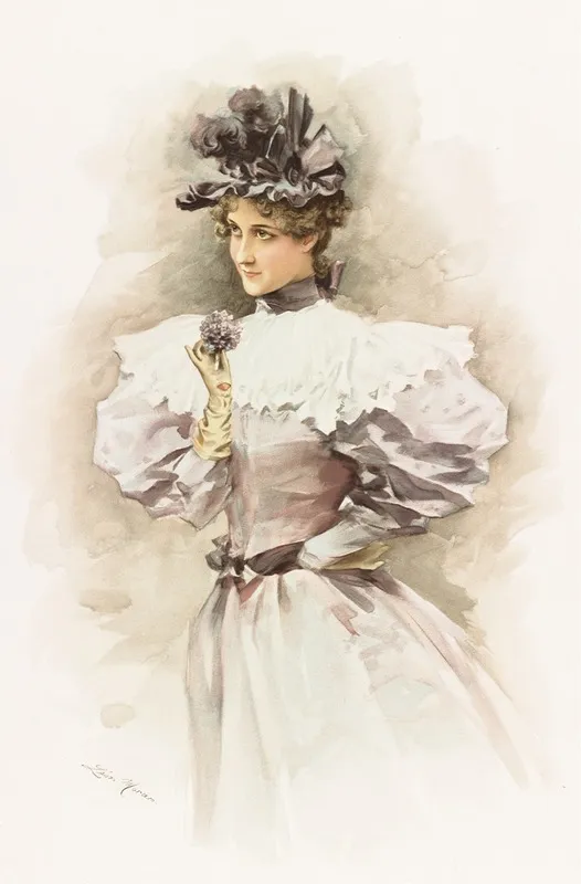 Woman Holding Flower