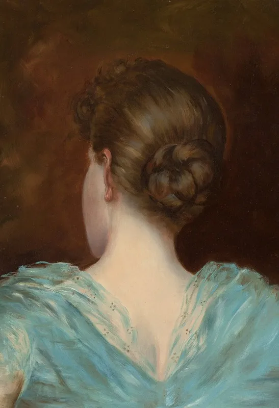 Woman In A Blue Dress 2