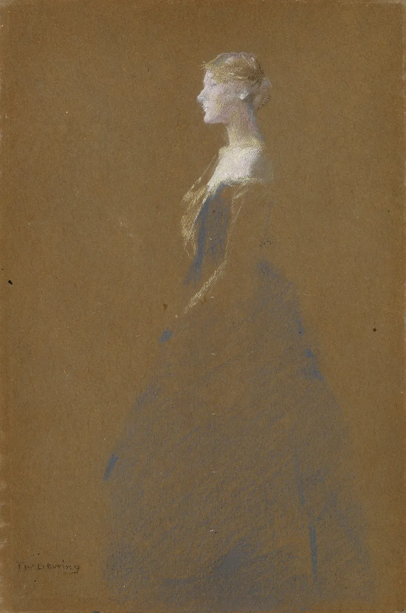 Woman In A Blue Dress 4