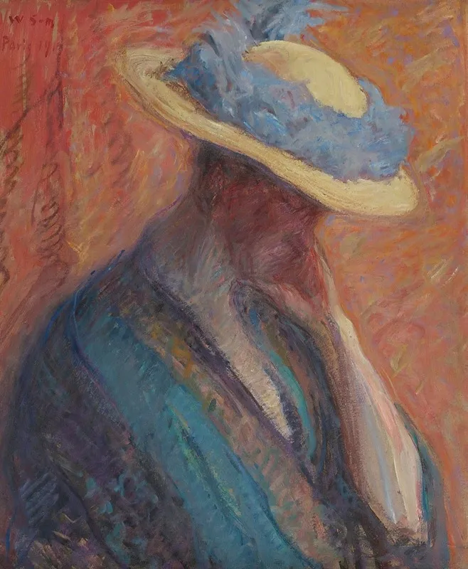 Woman In A Hat Wall Art by Wilho Sjöström - High-Resolution Digital Print