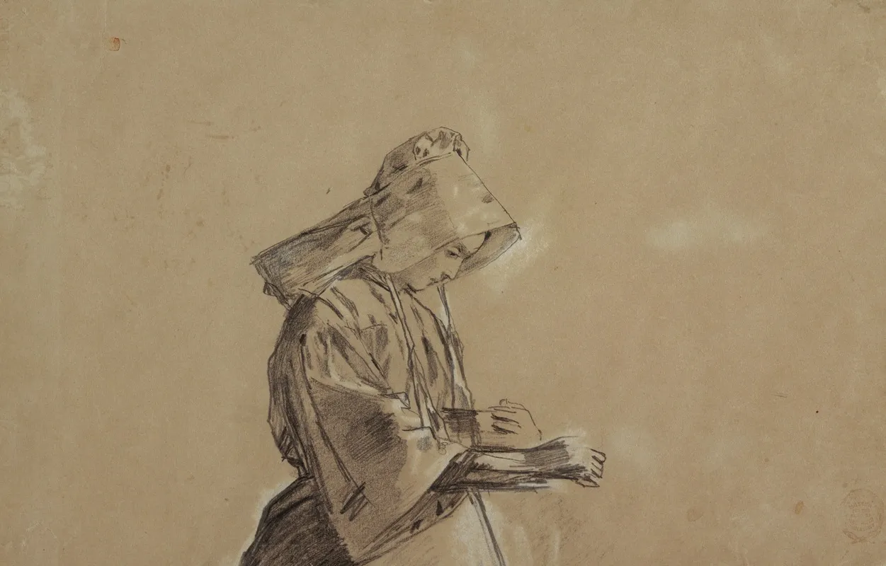 Woman In A Sunbonnet