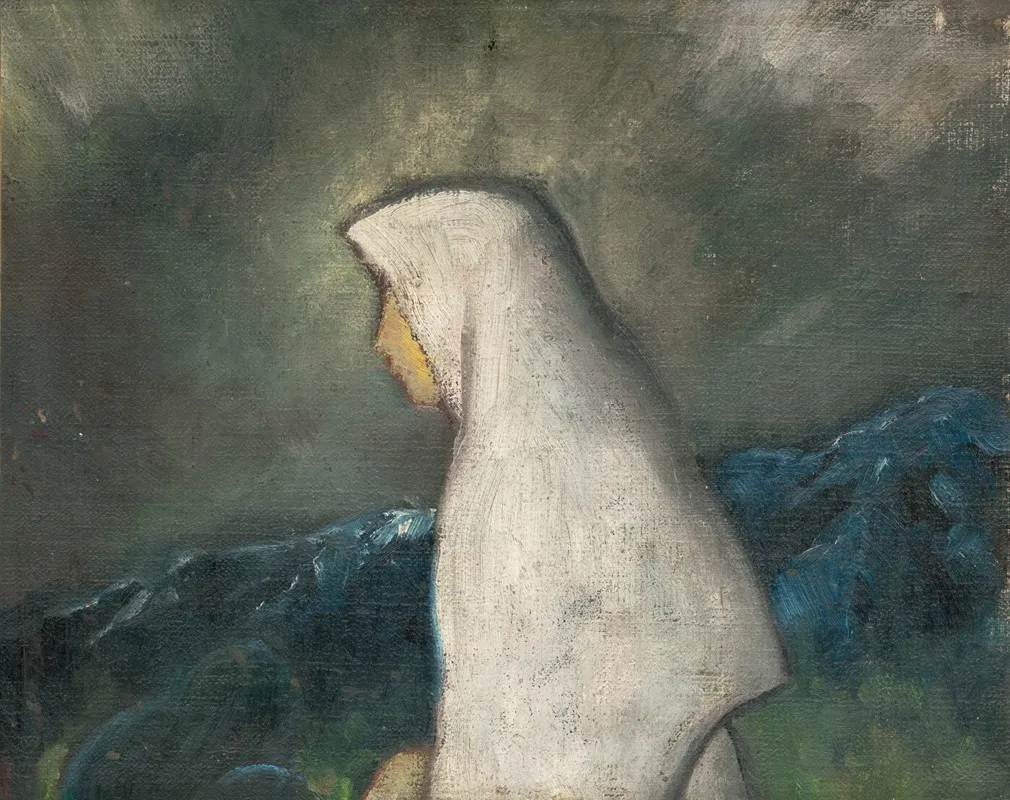 Woman In A White Shawl