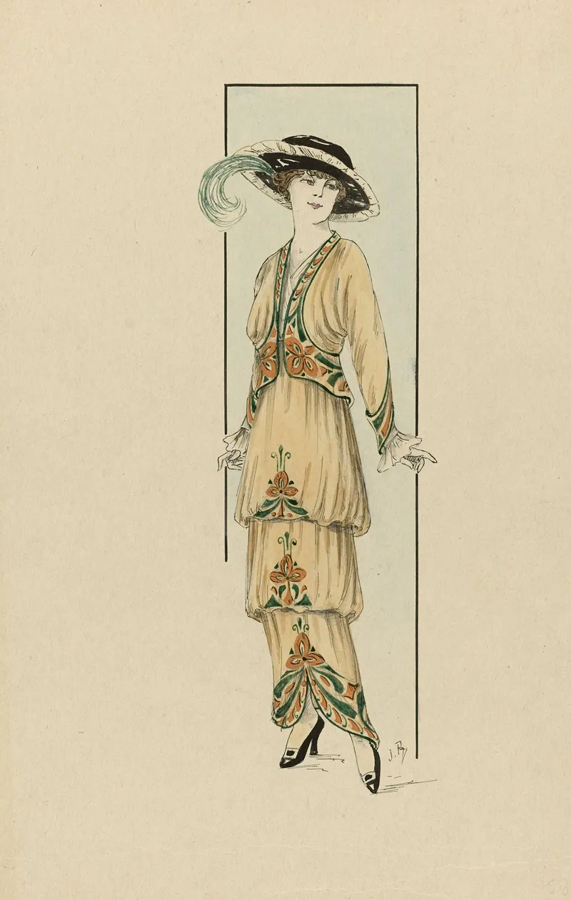 Woman In Brown Dress