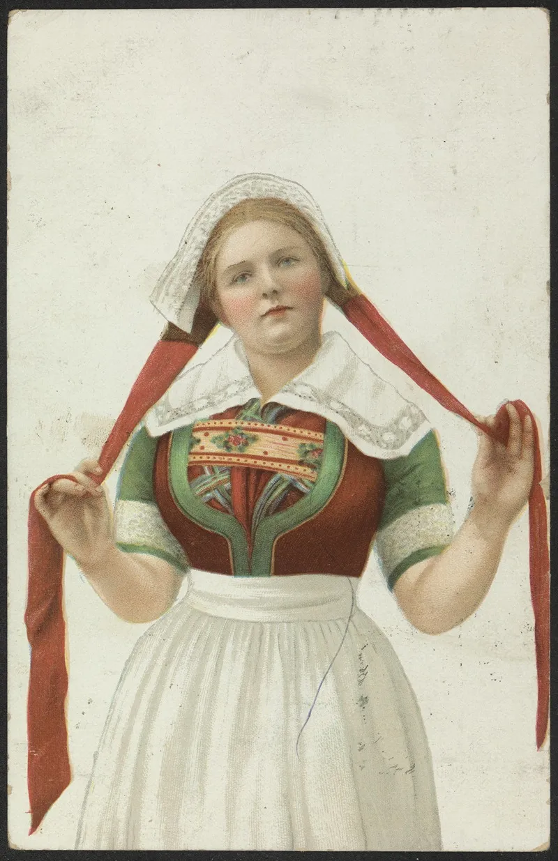 Woman In Folk Costume 3 Wall Art by Mittet & Co. - High-Resolution Digital Print