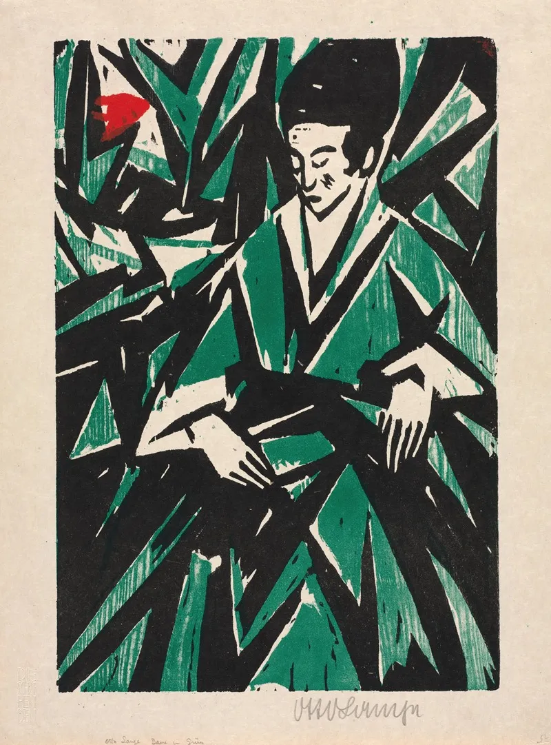 Woman In Green 2