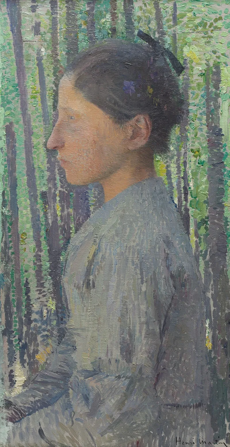 Woman In Profile 2 Wall Art by Henri Jean Guillaume Martin - High-Resolution Digital Print