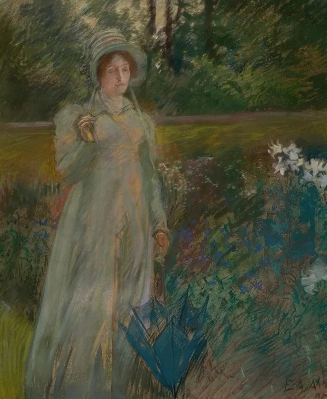 Woman In The Garden 2