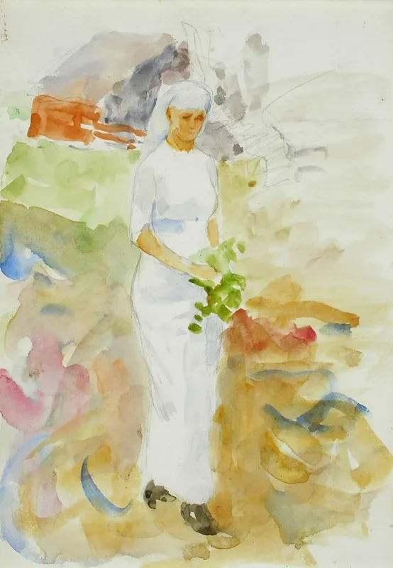 Woman In The Garden