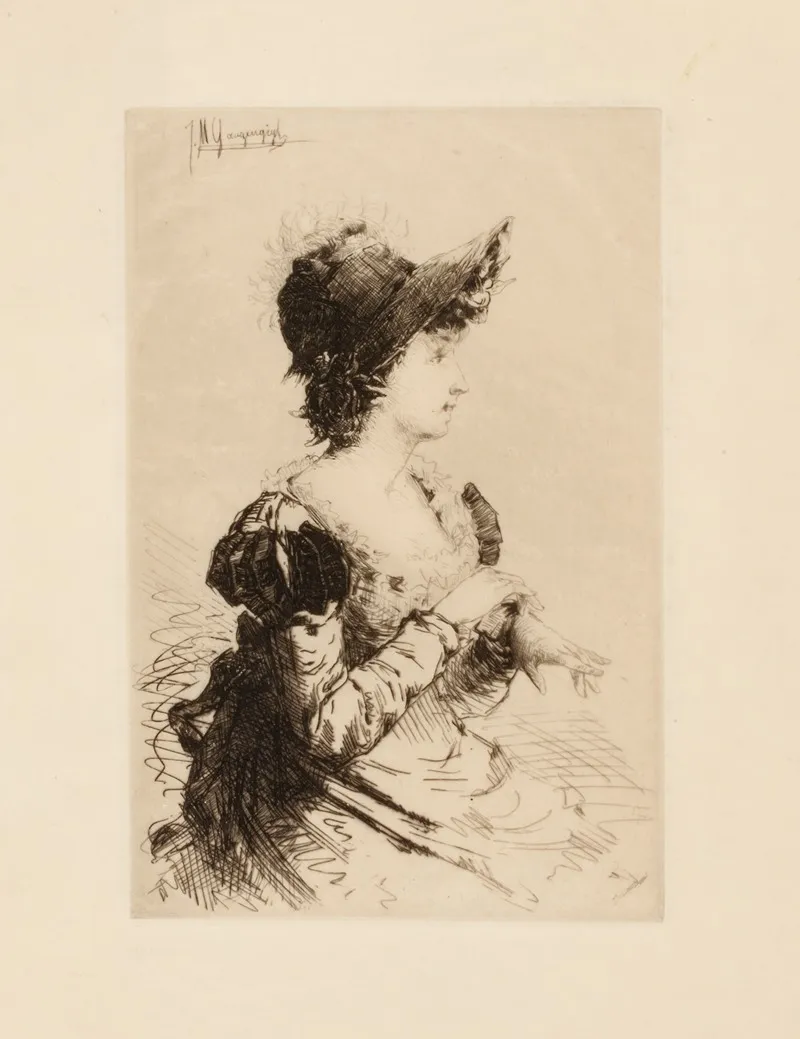 Woman Putting On Gloves