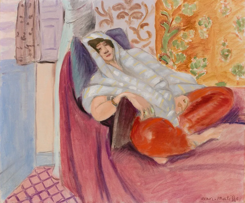 Woman Reclining Wall Art by Henri Matisse - High-Resolution Digital Print