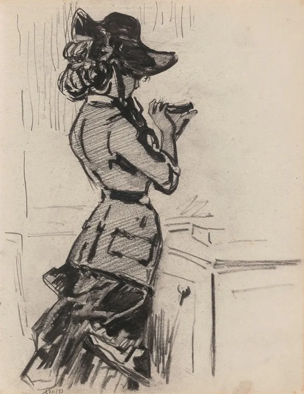 Woman Seen In Profile