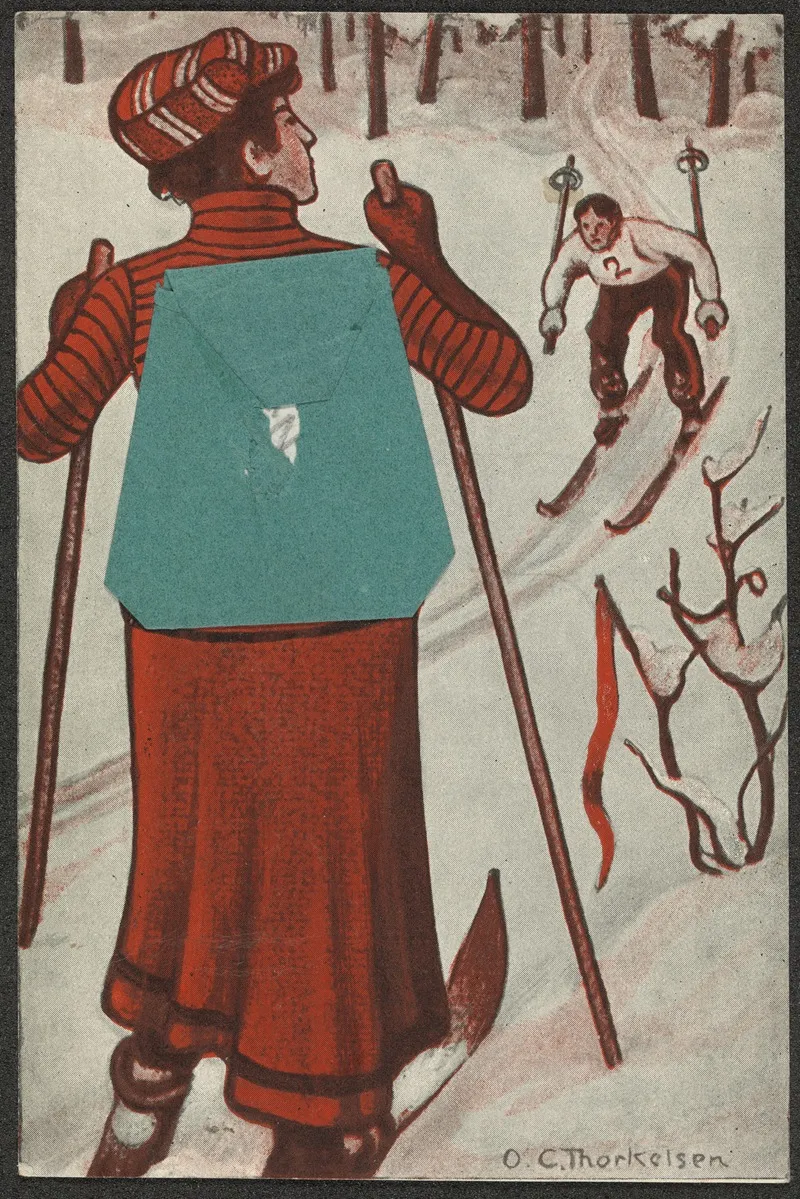 Woman Skiing With Backpack Wall Art by Ole Christoffer Thorkelsen - High-Resolution Digital Print