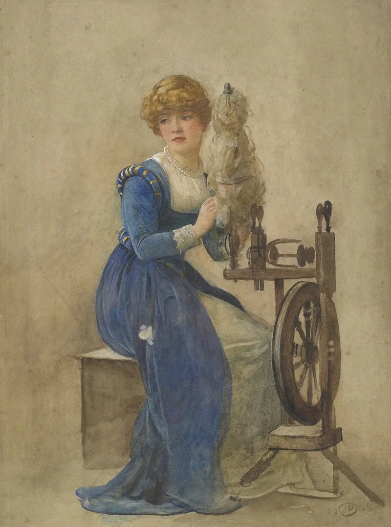 Woman Spinning 2 Wall Art by John Parker - High-Resolution Digital Print