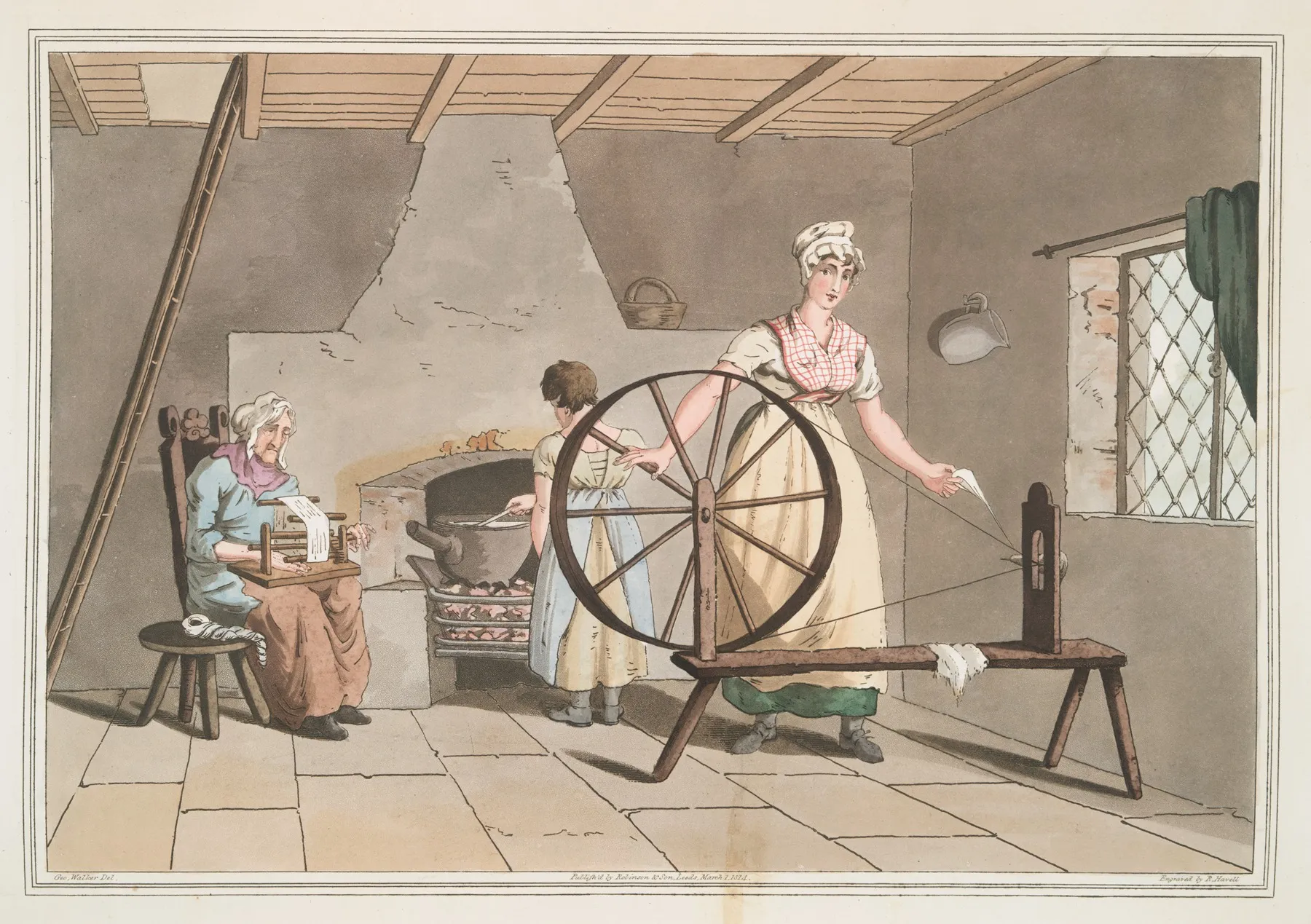 Woman Spinning Plate 29 Wall Art by George Walker - High-Resolution Digital Print