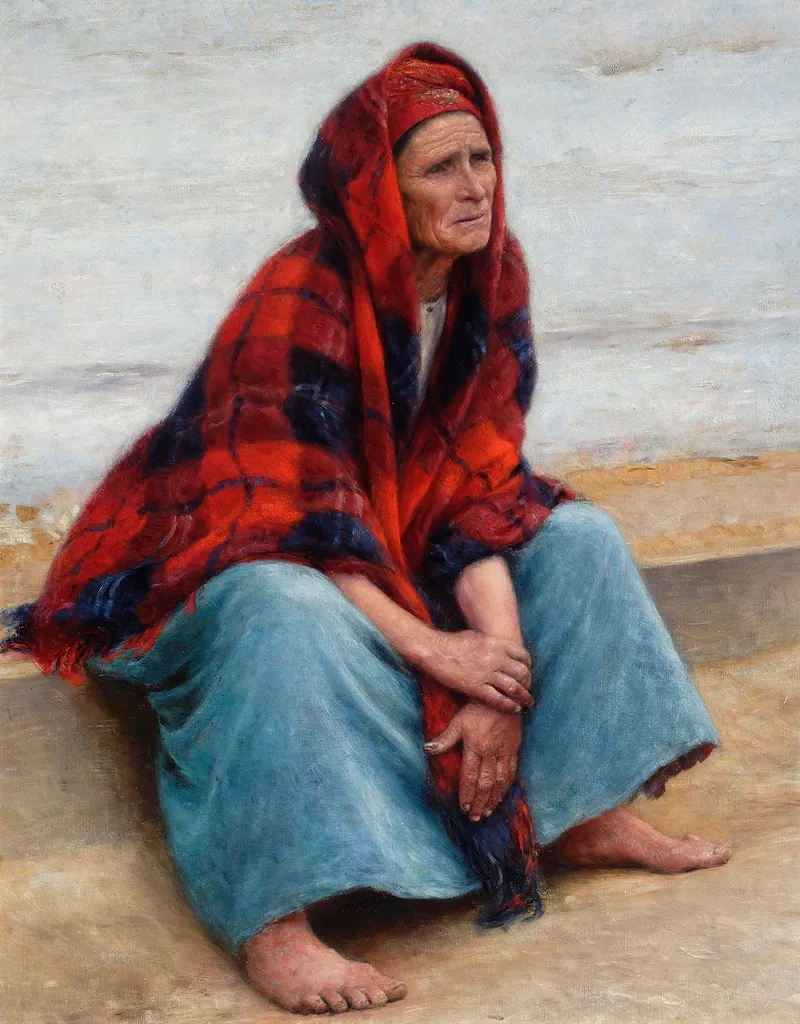 Woman Study For The Painting Peasant Coffin