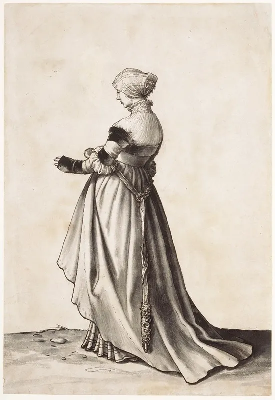 Woman Turned To The Left