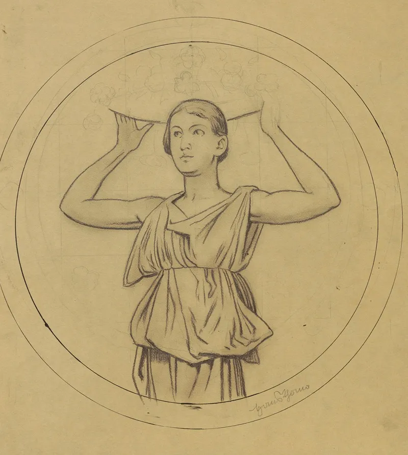 Woman With A Basket On Her Head