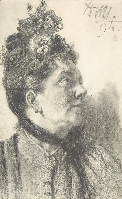 Woman With A Crushed Velvet Hat