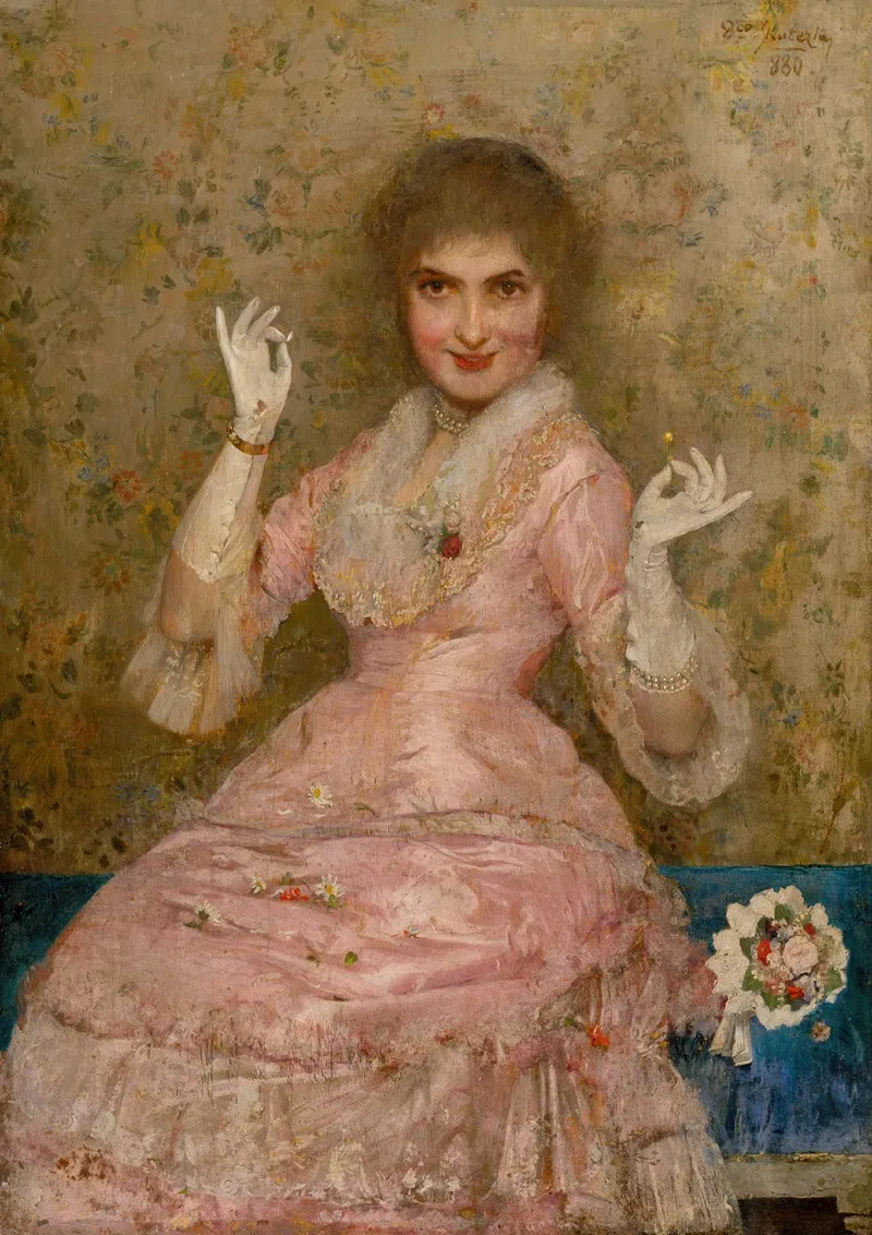 Woman With A Flower
