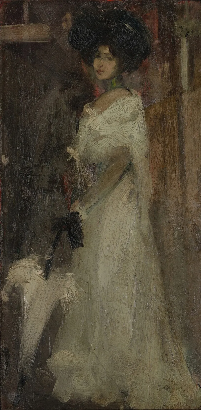 Woman With A Parasol 5 Wall Art by Maurice Sterne - High-Resolution Digital Print