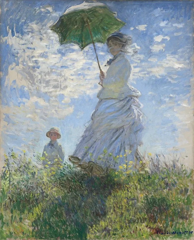 Woman With A Parasol Madame Monet And Her Son