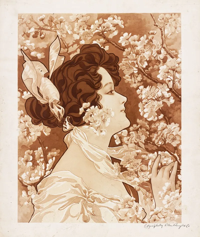Woman With Flowering Tree
