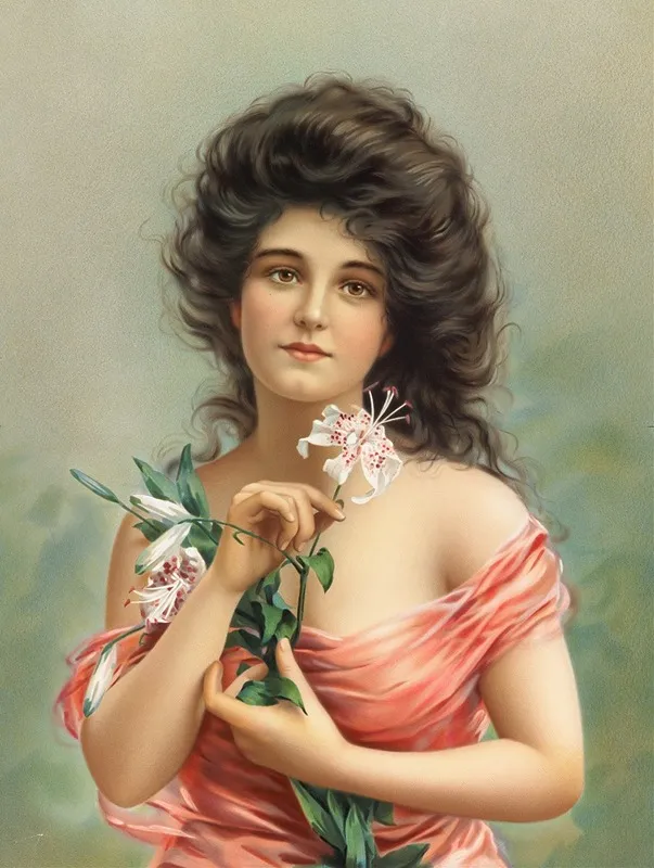 Woman With Lily
