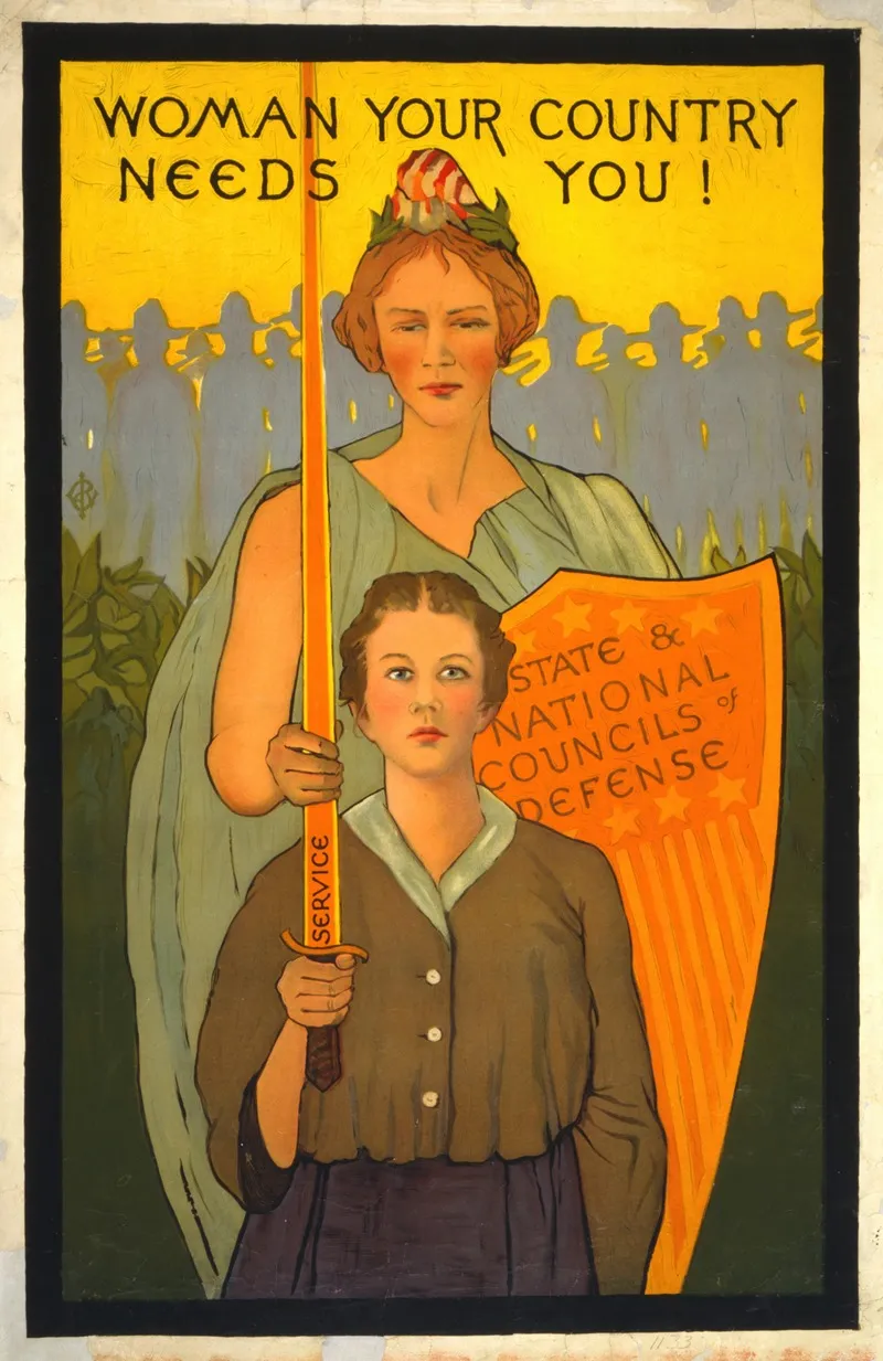Woman Your Country Needs You Wall Art by Anonymous - High-Resolution Digital Print