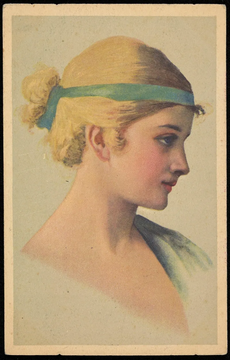 Womans Head 27 Wall Art by Wydawnictwo Salonu Malarzy Polskich Frist - High-Resolution Digital Print